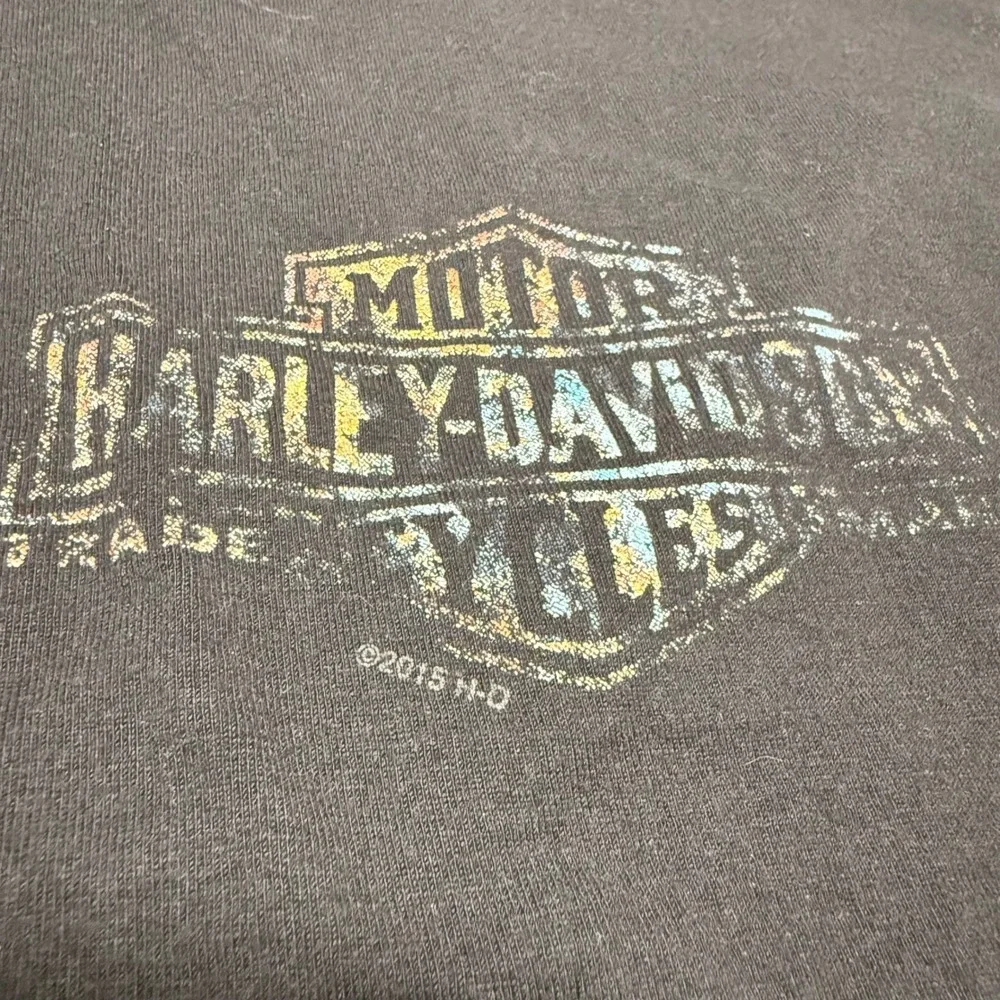 Harley-Davidson T-Shirt Mens 2XL Black Orlando Florida Skull Wrench Graphic 2014